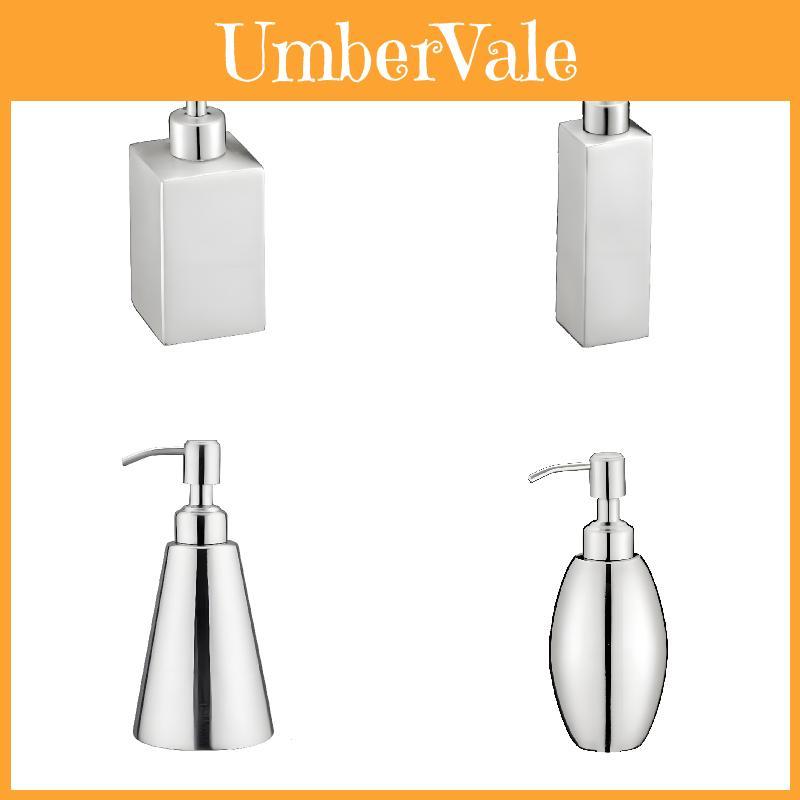 Stainless Steel Soap Container With Pump For Bathroom Hand Liquid Storage