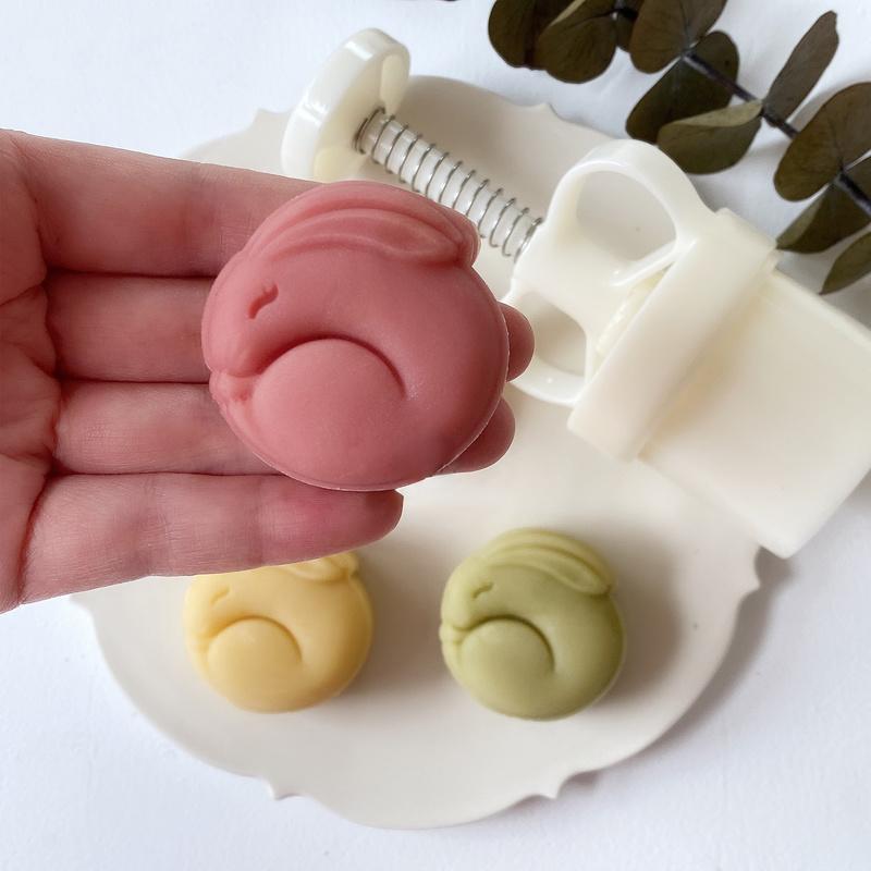 2/4 шт., 50 г, 3D форма кролика, 50 г, формы для лунного кекса, многоцелевой многоразовый инструмент для украшения праздничного печенья