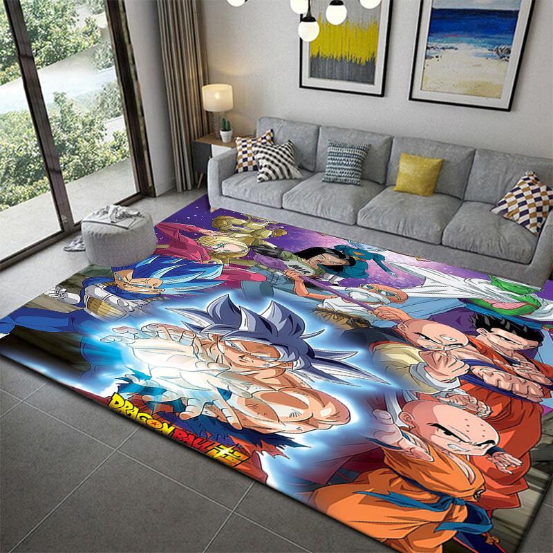 Dragon Ball Creative Home Art Pattern Ruganime soft washable cartoon floor carpet