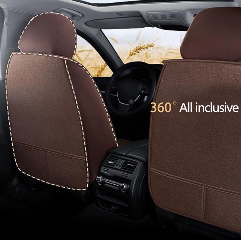 WTEMPO Универсальный чехол на сиденье Four Seasons для автомобиля, внедорожника, автофургона, спортивного автомобиля, пятиместный универсальный набор подушек для автомобильного сиденья