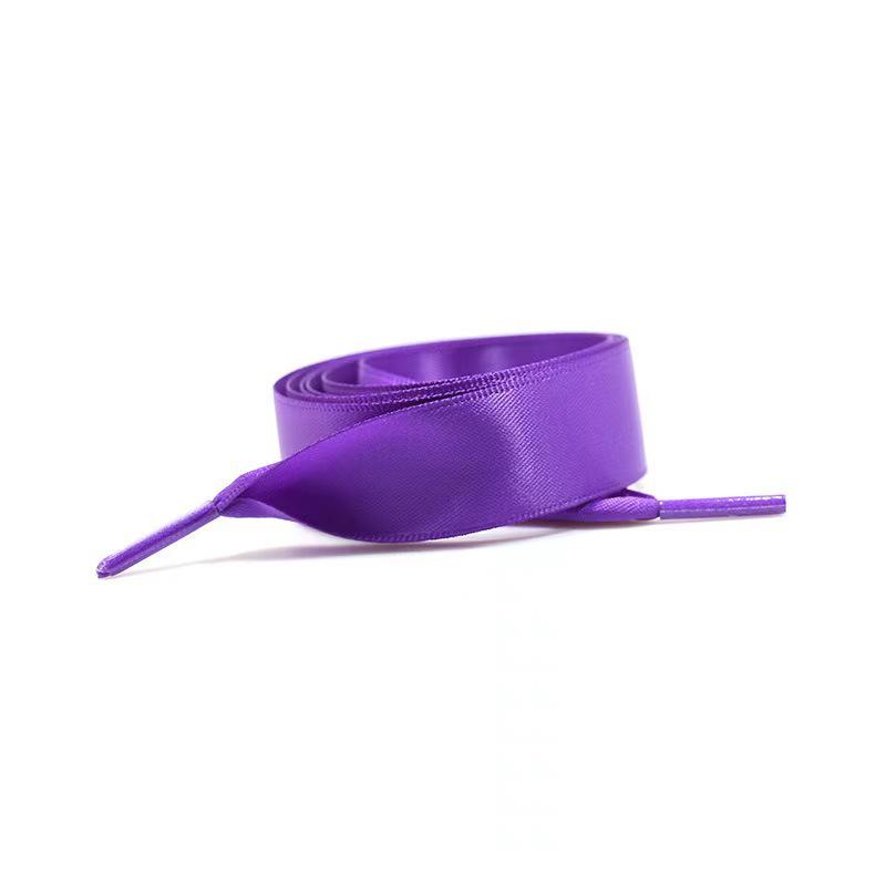 Silk Satin Flat Shoelaces: New Fashion Trend for White Sports Shoes
