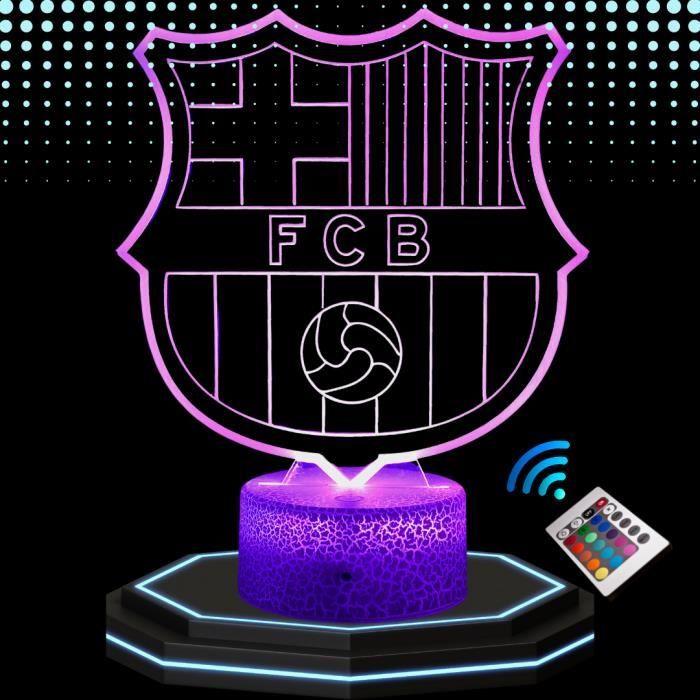 Lampe De Chevet 3D LED - FC Barcelone - Multicolore - Tactile - Rechargeable USB - Décorative