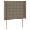 VidaXL LED Headboard Bedroom Furniture Single Bed Accessory Headboard Interior Taupe 3124468