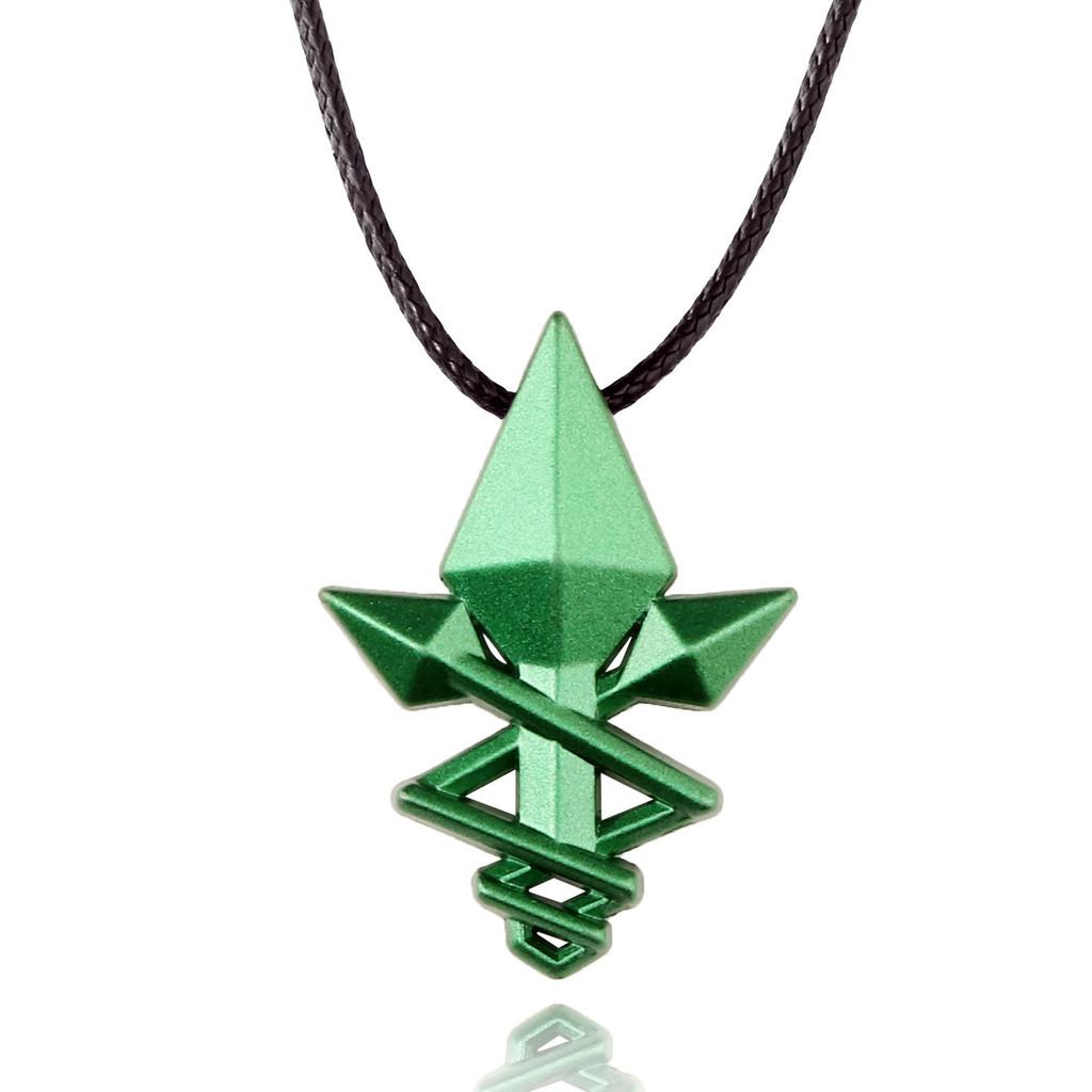 Mushoku Jobless Tensei Reincarnation Green Arrow Jewelry Alloy Pendant Gift