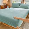 Winter Plush Elastic Fitted Sheet Double Bed Sheet Soft Warm Velvet Bedspread Mattress Cover Bed Linen Protector Twin Queen King