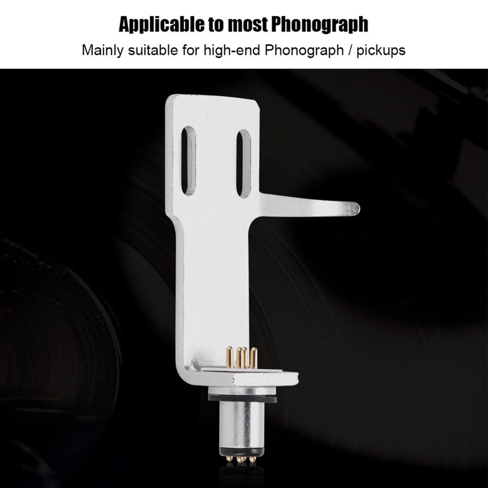 Complete Set with 4 Cables Phono Cartridge Headshell Record Player Kit  for Turntable Player