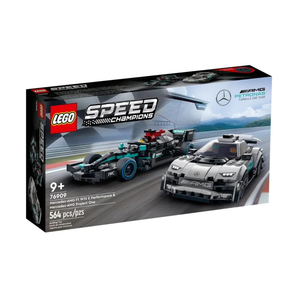 LEGO Speed Mercedes-AMG F1 W12 E Performance & Mercedes-AMG Project One Building Blocks 76909