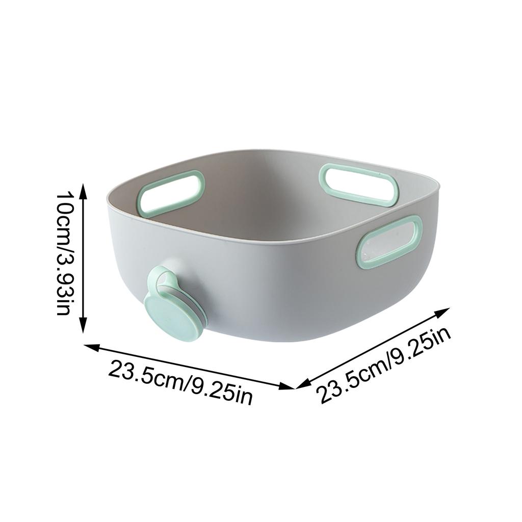 Многофункциональная корзина для сушки овощей, чаша для мытья риса, большая емкость, нескользящая корзина для мытья фруктов, легкая