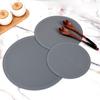 Silicone Heat Resistant Table Mat Round Placemat Non Slip Kitchen Trivet for Hot Pots Cups Dishes Drying Rack