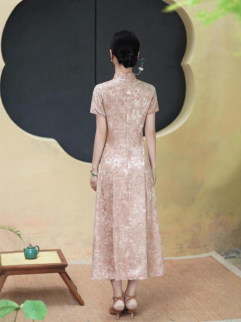 Молодежный стиль мамы, приталенное ретро-ципао: Элегантный темперамент китайская женская одежда