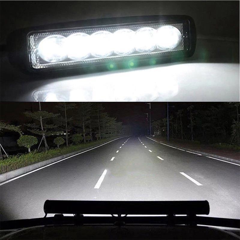 1 шт/2 шт ABS автомобильный рабочий свет 6LED DRL прожектор высокое качество водонепроницаемый авто внедорожный внедорожник грузовик универсальная ночная безопасная фара для вождения