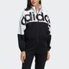 adidas Женская тканая спортивная куртка Neo W Icons CE+ с воротником-стойкой и контрастным принтом логотипа, черная GP5425