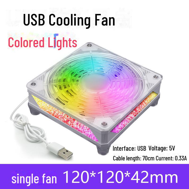 Бесшумный USB 5 В 12 см осевой вентилятор охлаждения для радиаторов, маршрутизаторов, корпусов и телевизионных приставок