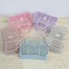 Portable Summer Handbag Home Organizer Washing Storage Basket Women Bath Basket Laundry Basket