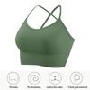 Женский спортивный бюстгальтер с открытыми перекрестными ремешками, женский спортивный укороченный топ для йоги, тренажерного зала, бюстгальтер для фитнеса, дышащие бюстгальтеры