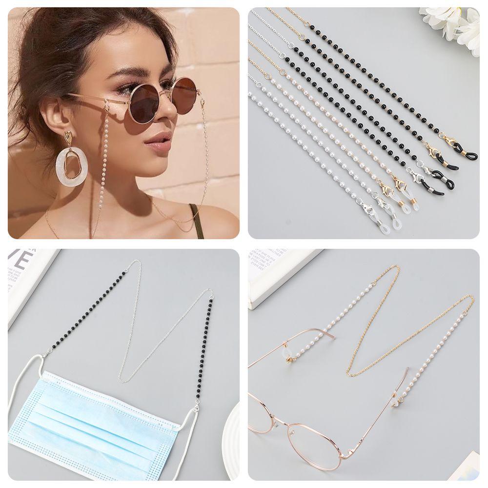 Удлинитель Цепочка для маски Веревка для подвешивания очков Цепочка для очков с жемчугом Цепочка для очков Ремни-цепочки для солнцезащитных очков