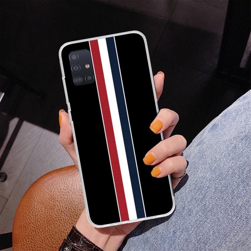 Luxury Sports Line Cool Stripes Phone Case For Samsung Galaxy A52 A32 A22 A12 A51 A31 A50S A30S A20S A10S Note 20 Ultra 10 Plus
