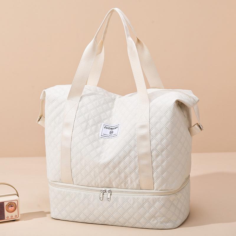 Women Travel Bag Fitness Rhomboid Storage Bag Travel Boarding Bag Men Lightweight Shoulder Luggage Bag