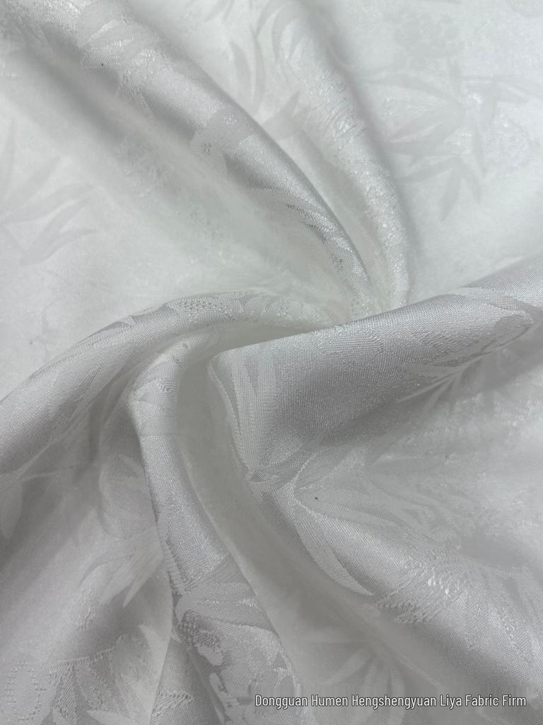 Двухцветная жаккардовая ткань с бамбуковыми листьями для ципао, свадебного платья, рубашки и длинной юбки