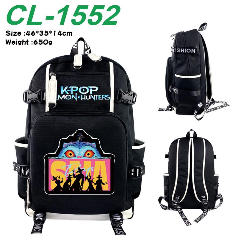 Kpop Demon Hunters Print Unisex Large Backpack Student School Waterproof Bag