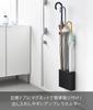 Yamazaki Magnetic Umbrella Holder, 4-Row, Black, W21 x D6.3 x H19cm, Smart Umbrella Stand, Slim, Entryway, Securely Holds Umbrellas, 10057