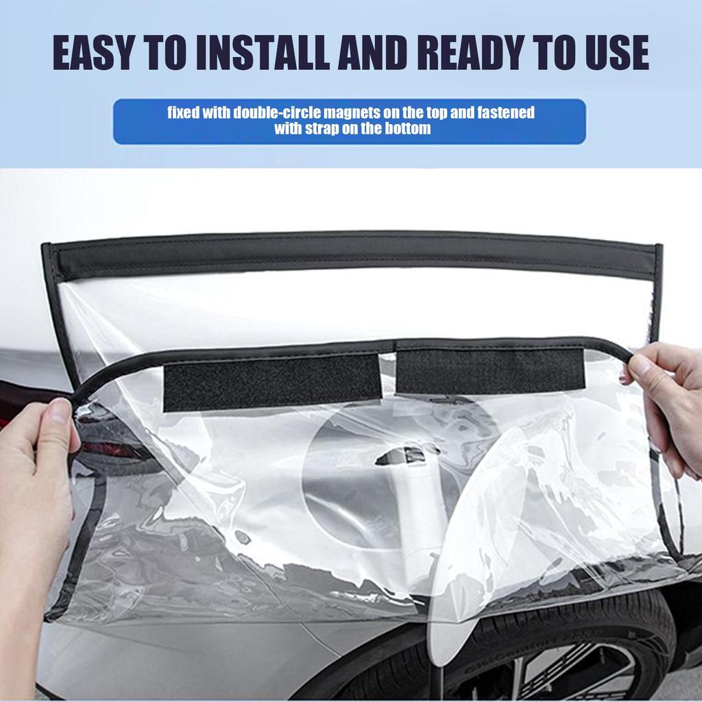 Универсальная крышка порта зарядки электромобиля Сильная магнитная уличная водонепроницаемая пылезащитная снегозащитная крышка от дождя для вилки зарядного устройства электромобиля