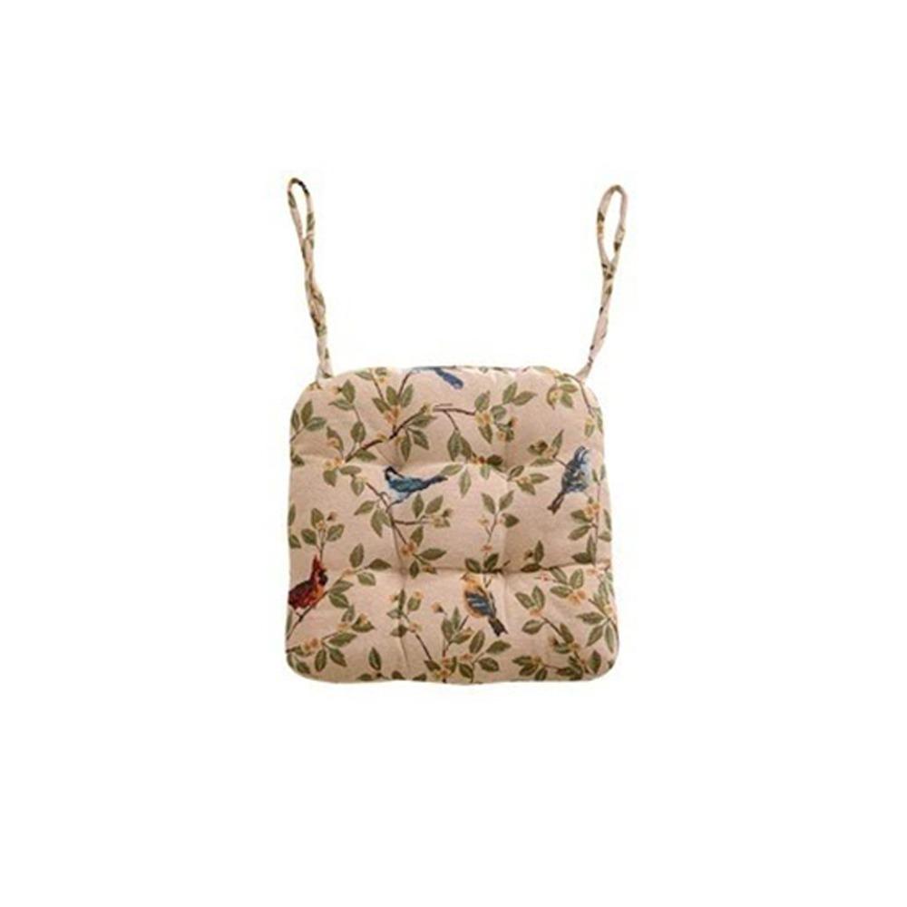 Нескользящая подушка на сиденье Утолщенная подушка для офисного сиденья Винтажная подушка для обеденного стула Для дома и офиса