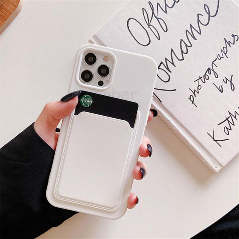 Мягкий силиконовый чехол для телефона для iPhone 13 Pro Max 12 11 слотов для карт, карманный кошелек, задняя крышка для Samsung S21 A32 Xiaomi Poco M3 Pro Redmi 9T