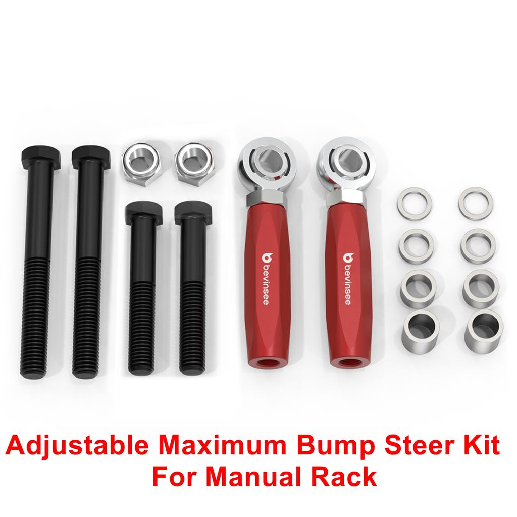 BEVEE Adjustable Maximum Bump Steer Kit For Power Rack/Manual Rack, for Ford Mustang 1979-1993