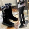 Women Winter High Top Snow Boots Thick-soled Boots Velvet Warm and Non-slip Boots