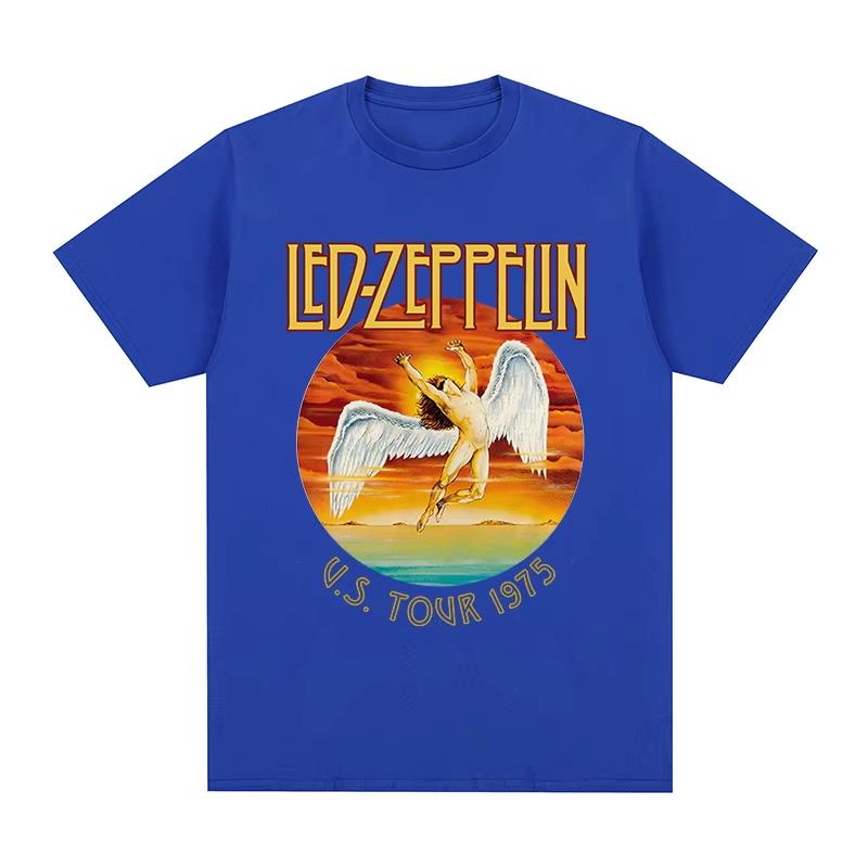 Men's & Women's New Vintage LED T‑Shirt American Street Style For Rock Band Fans Women And Men T-shirt