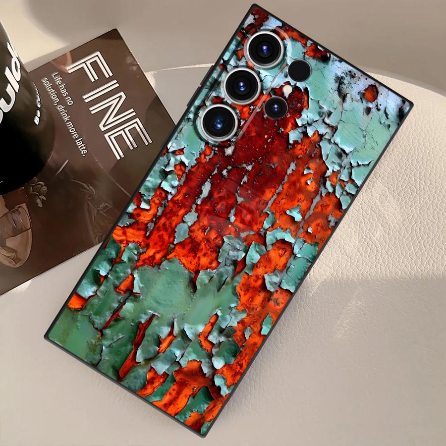 Чехол для Samsung Galaxy S25 Ultra S23 FE S24 Plus S21 S20 S22 S9 Funda Чехол для телефона Ретро Ржавчина