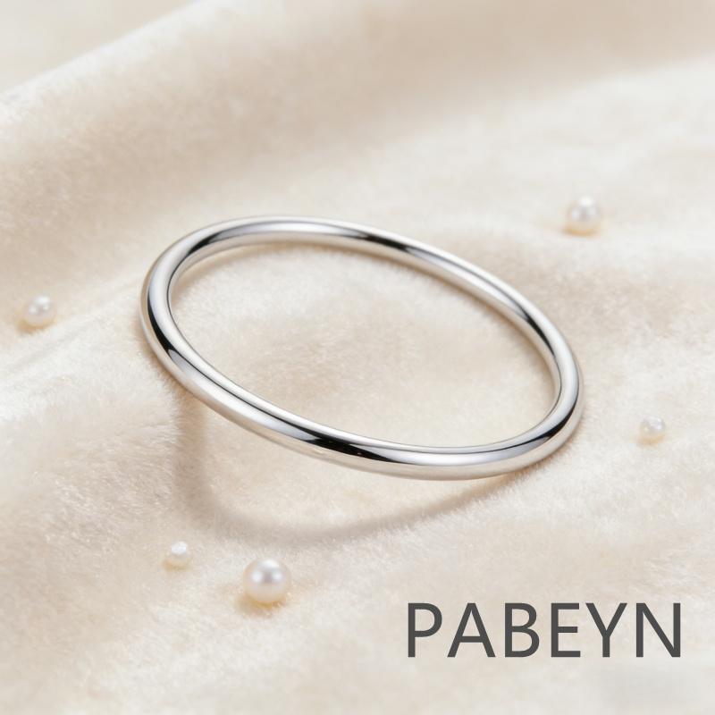 925 Sterling Silver Fashion Minimalist Round Line Open Bracelet Birthday Party Anniversary Gift