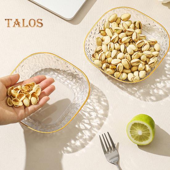 Блюдо для вертелов, многофункциональная утолщенная основа, легкая полупрозрачная тарелка для хранения в роскошном стиле, товары для дома