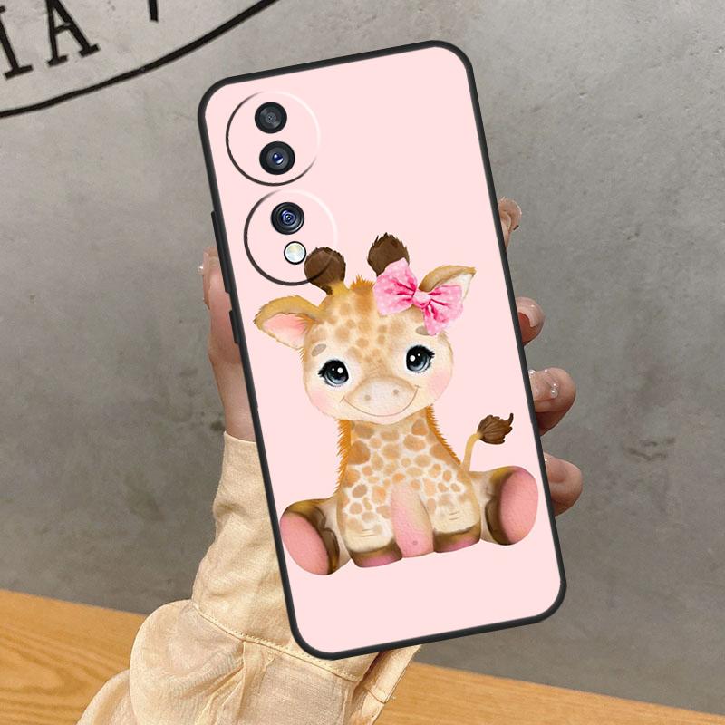 Милый Мультяшный Чехол-Жираф Для Honor Magic 7 Pro 5 6 Lite Чехол Для Honor 90 70 50 400 200 X9 X8a X8b X9a X9b X9c