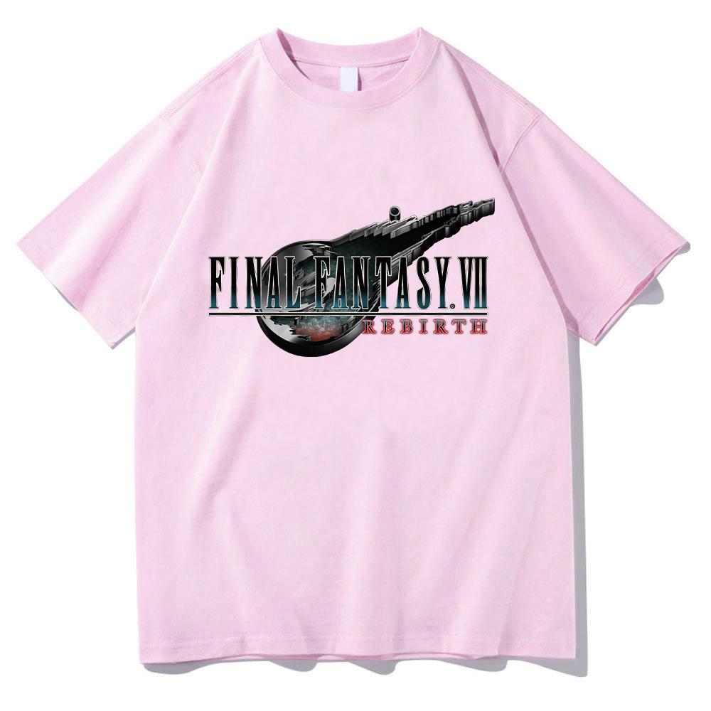 Final Fantasy VII Rebirth Hot Game Tshirt Retro Harajuku Tee-shirt Summer Cotton Short Sleeve Top Women Men Anime Print Y2K Tees