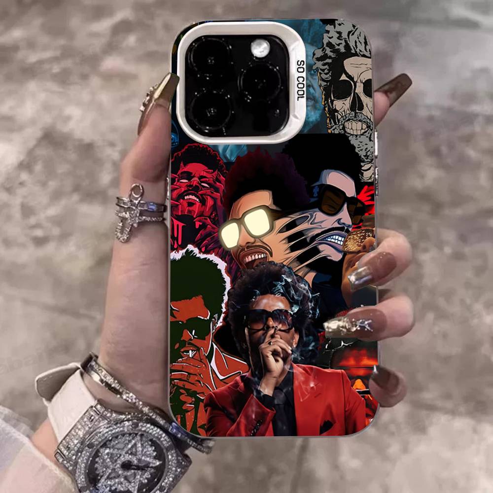 Популярный хип-хоп рэпер The Weeknd Чехол для телефона для iPhone 16 15 14 13 12 11 Pro Max 17 Plus Цветной чехол