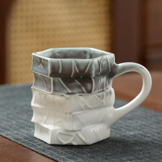 Кружка для кофе 250 мл, ручная роспись, керамическая, стопка книг, 3D-роспись, термостойкая, кружка для благодарности учителю, декоративная литературная кружка