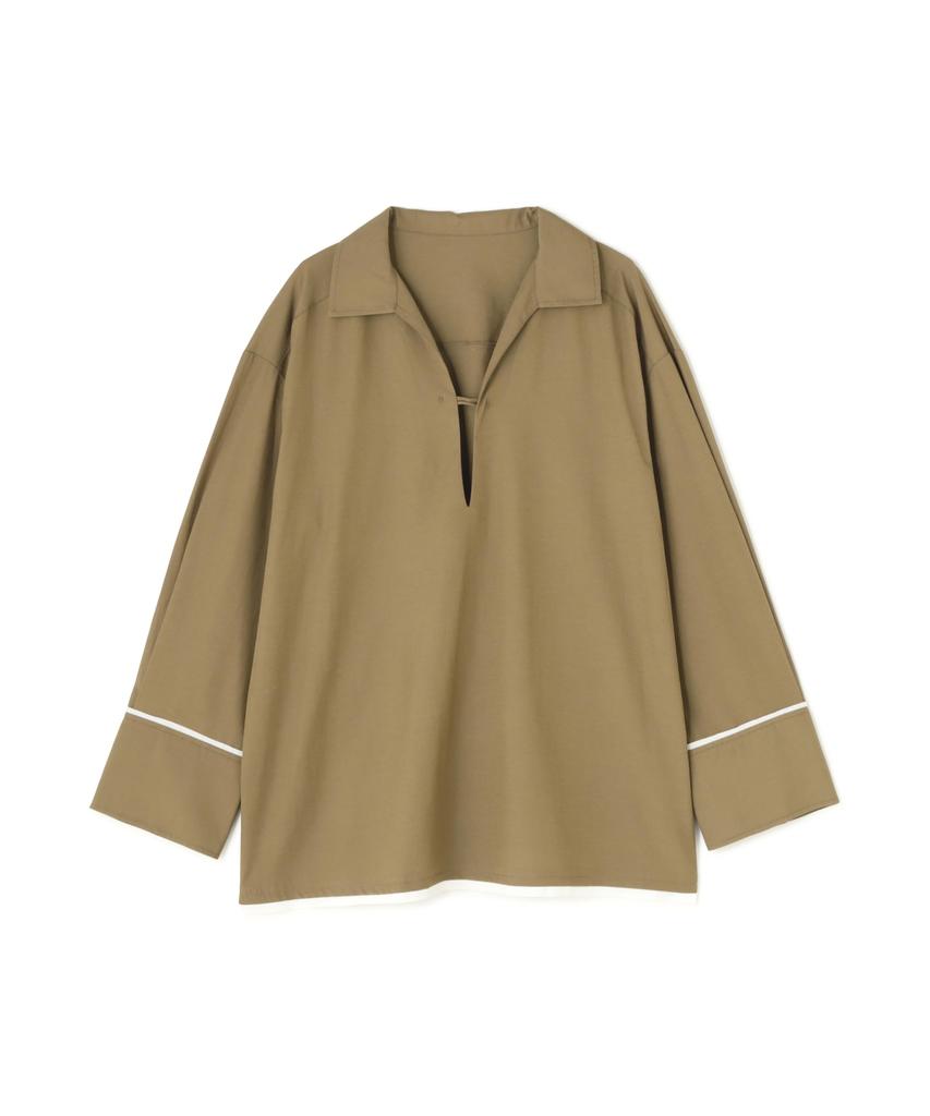 N Natural Beauty Oversized Skipper Brown Basic Shirt, Women's,