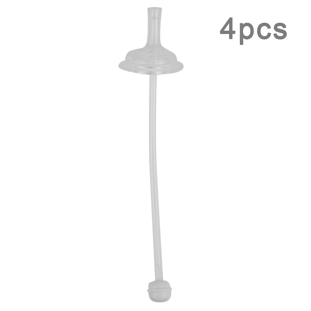 4pcs Straws Professional Food Grade Silicone Straw Wide Mouth Baby Sippy Straws Baby Drinking
