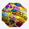 Модный автоматический складной зонт Blox fruit с открытием/закрытием. Портативный и складной, идеально подходит для подарка, путешествий и повседневного использования.