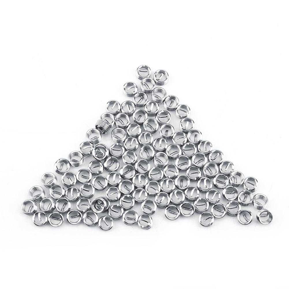 100шт M4 Нержавеющая сталь SS304 Витые вставки со спиральной резьбой