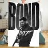 007 James Bond Theme Printed Blanket - Perfect for Couch, Bed, Travel & Outdoor Use | Machine Washable, Cozy & Durable.