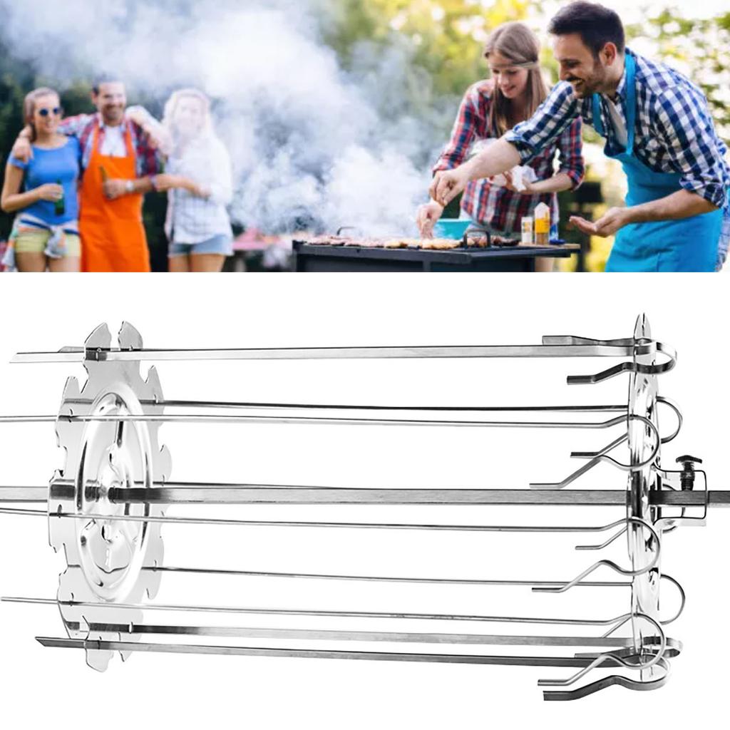 Needle Roaster Bbq Rotisserie Skewers Cage Oven Kebab Grill Stainless Steel Barbecue Tools For