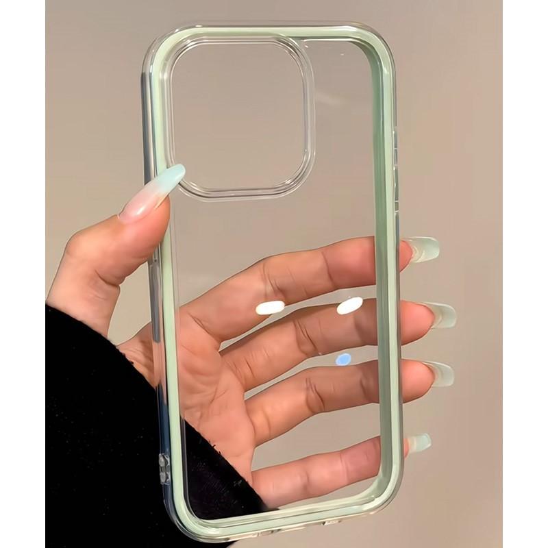 Роскошный прозрачный противоударный чехол для телефона для iPhone 16 16E 14 15 Plus 11 12 13 Pro Max Цветной бампер Броня Защитная крышка