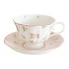 Розовый Кролик Cerc Набор Кофейной Чашки и Блюдца Afternoon Tea Милая Девушка Сердце Винтажный Корейский Sle Завтрак Столовые Приборы Набор