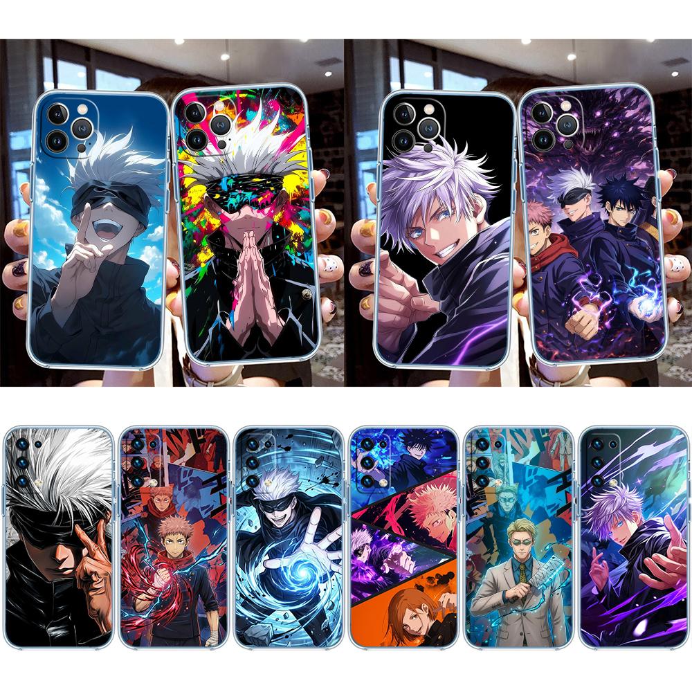 NH27 G-Gojo S-Satoru Transparent Phone Case for Samsung Galaxy A04 A04S A14 A23 A34 A54 M23 M33 M52 M53