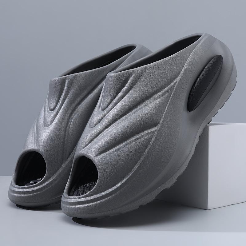 New Slippers Men's Summer Fashion Simple Outer Wear Thick Bottom Non-slip Outdoor Sports Leisure Beach Men's One-word Drag