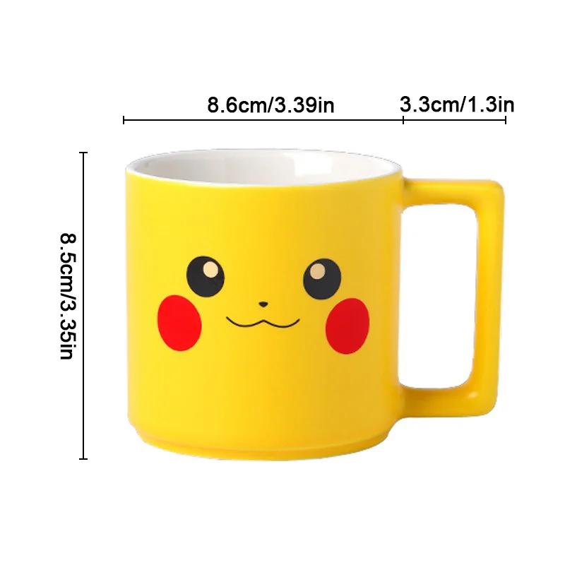 Керамические кружки SHUNXIANG Кружка Pokémon Pikachu Kawaii Аниме Чашка для завтрака и молока Милая Посуда для напитков Кофейная кружка Детские стаканы для воды
