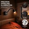 Type-C & USB Outlet Wall Mount Reading Lamp Flexible Gooseneck Gooseneck Light Caravan